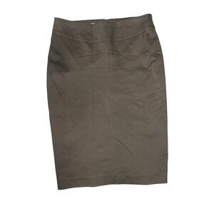 Gunex Pencil Skirt Sz 6 Light Brown Luxury Designer Made in Italy Classic